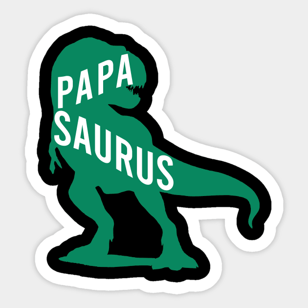 Papa saurus Sticker by cypryanus